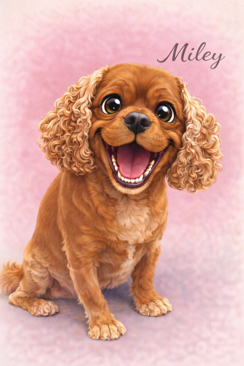 Cartoon Pet Portrait from Photo | Funny Dog Caricature Print | Personalised Pet Gift | Custom Dog Portrait | A3 Wall Art Gift