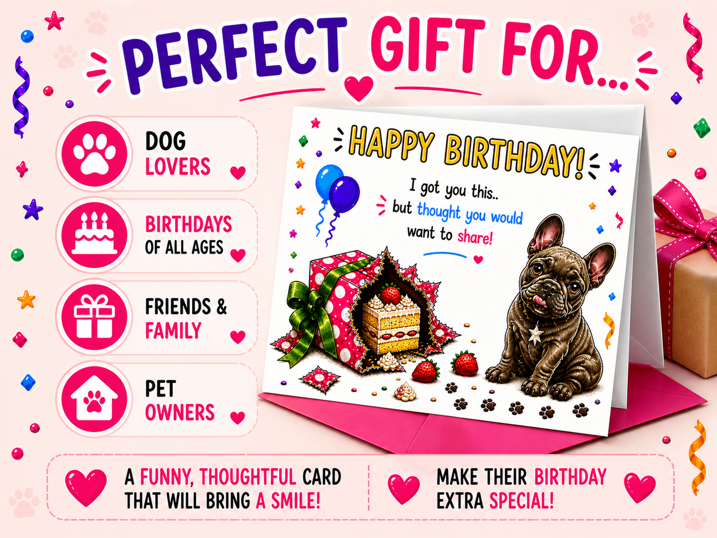 Funny Dog Birthday Card – Cheeky Pet Card Present