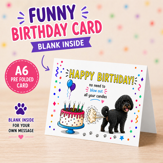 Funny Dog Birthday Card – Cheeky Pet Card