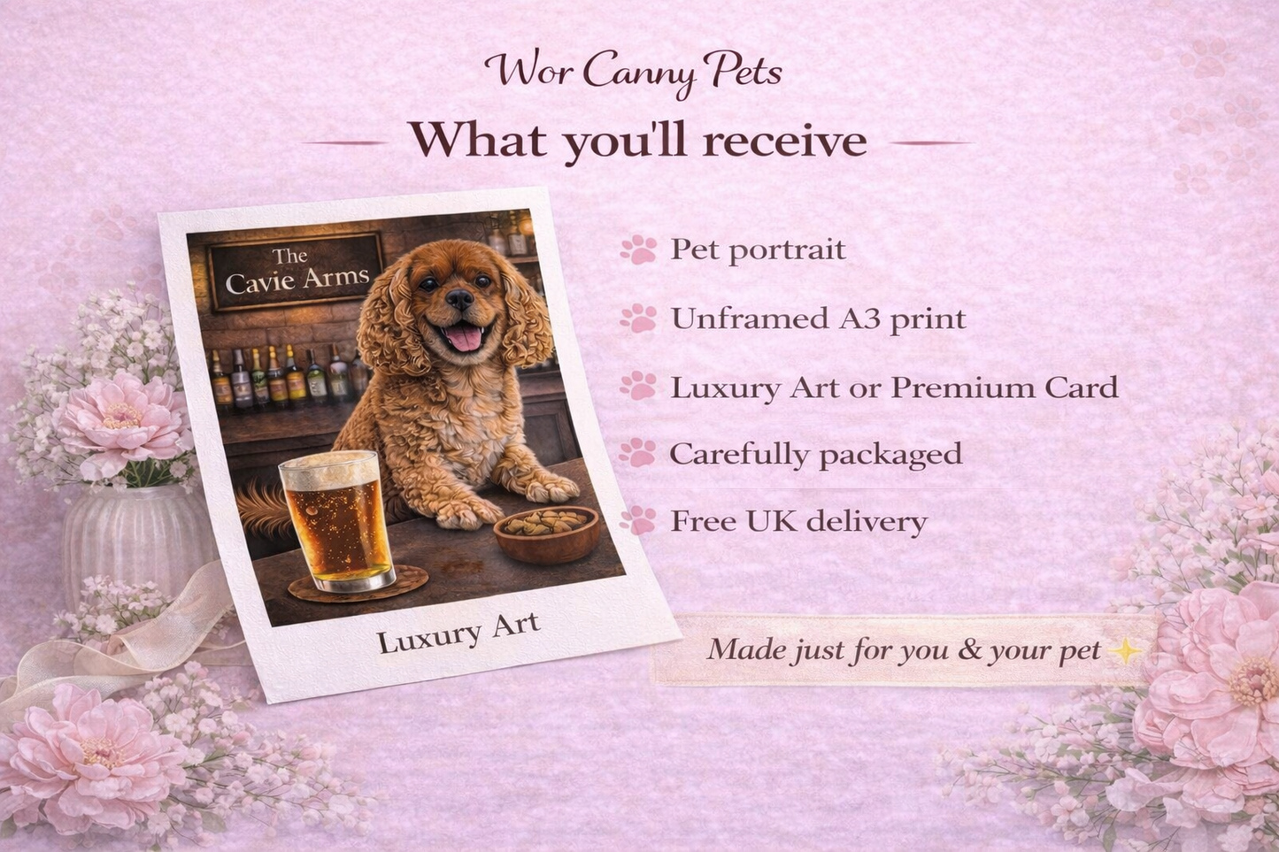 Funny Dog Pub Print A3 Print Custom Personalised - Modern Humour Art