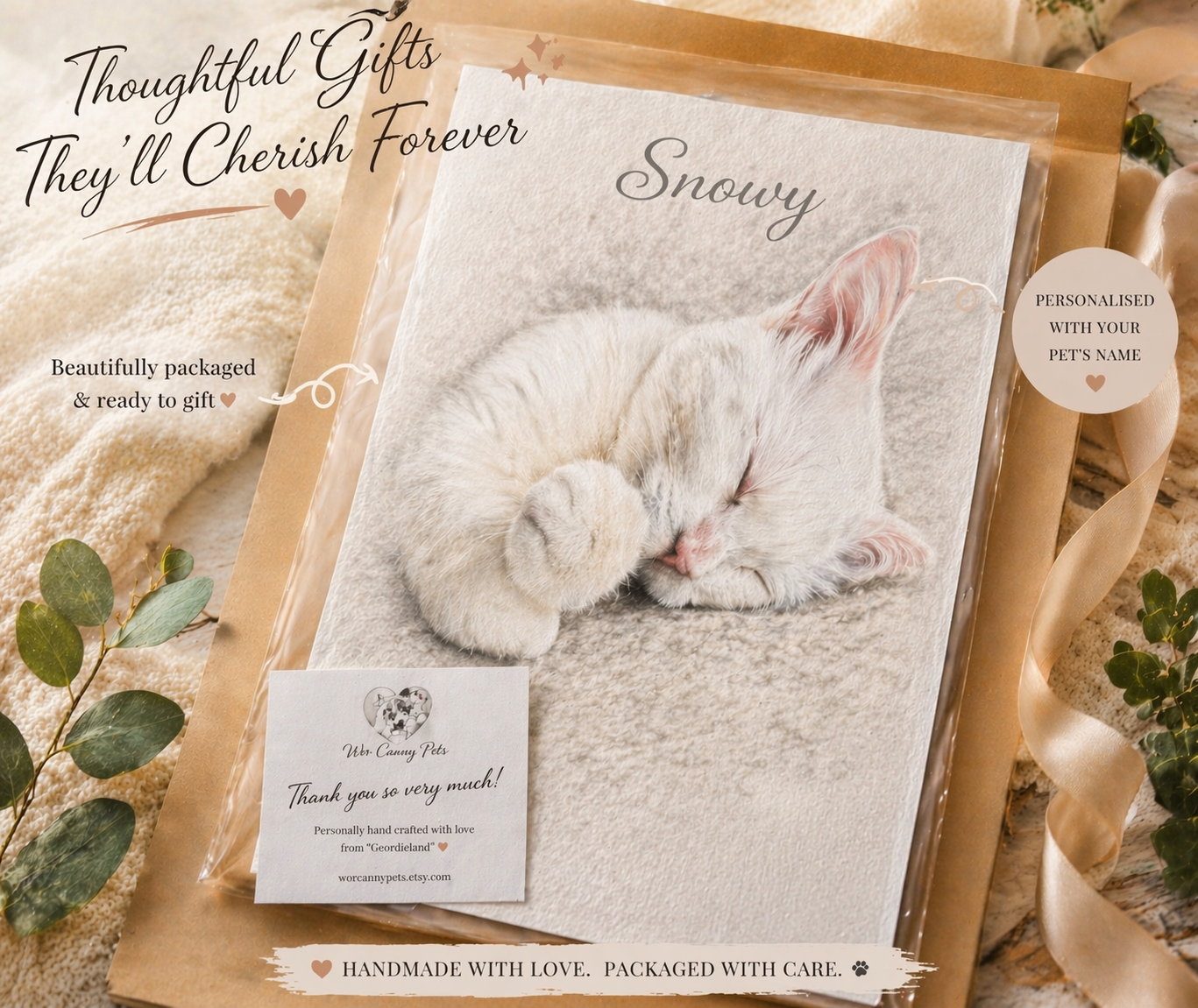Custom Pet Portrait – Personalised Dog Print from Photo – A3 Wall Art-Colour or Black & White